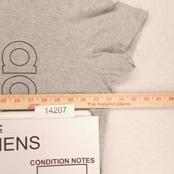 Adidas Graphic Short Sleeve Crew Neck Casual T Shirt Womens Size 2XL Gray - Picture 6 of 9